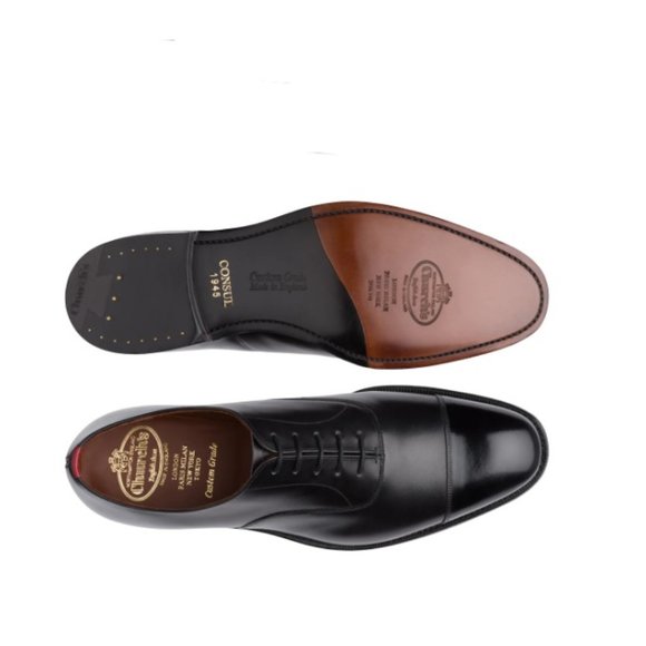 Calf Leather Oxford Black 